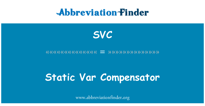 SVC: Statičkih Var kompenzatora
