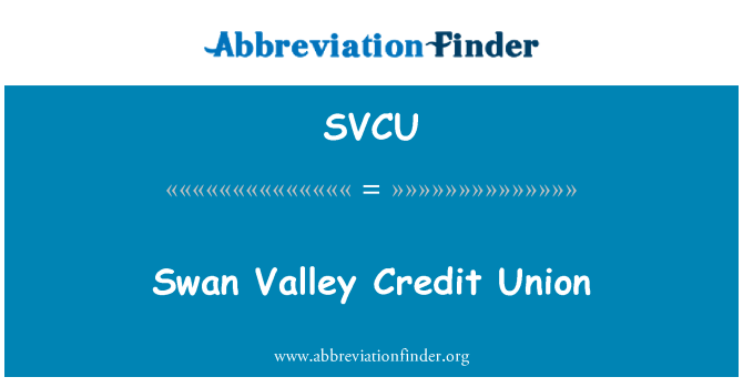 SVCU: Wilson Swan Valley kredi