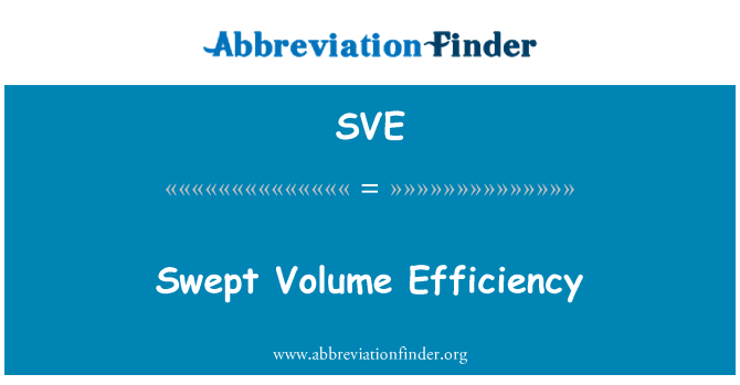 SVE: Swept Volume Efficiency