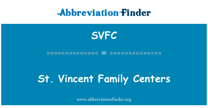 SVFC: St Vincent famiglia centri