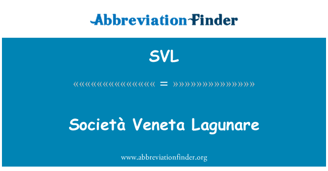 SVL: Società Veneta Lagunare