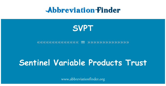 SVPT: Sentinel Amanah pembolehubah produk