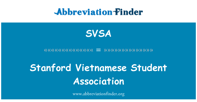 SVSA: Stanford ban-n vyetnamiz elèv asosyasyon