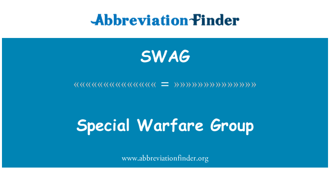 SWAG: اسپیشل وارفیئر گروپ