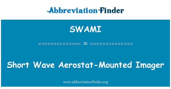 SWAMI: Ti espesyal Aerostat te monte Ccd