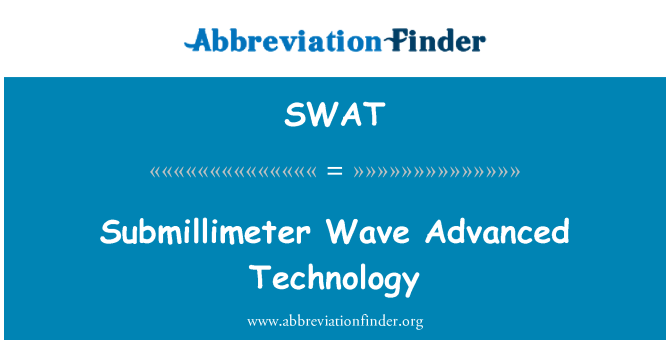 SWAT: Submilimetrové vlna moderní technologie