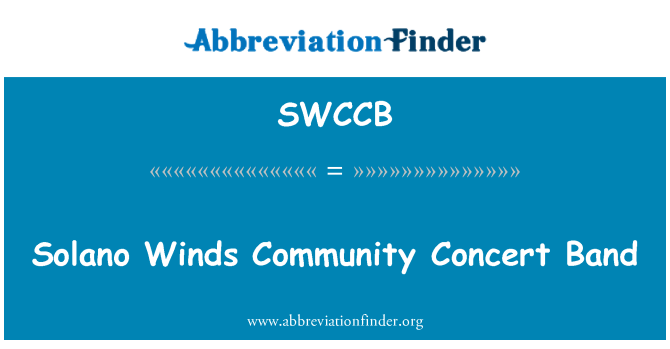 SWCCB: Solano Winds Community Concert Band