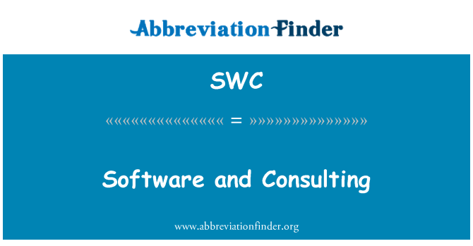 SWC: Tarkvara ja nõustamine