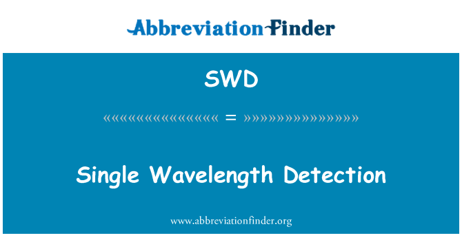 SWD: Sejbien ta ' Wavelength waħda