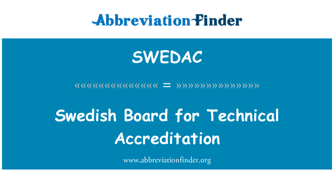 SWEDAC: Styrelsen för teknisk ackreditering