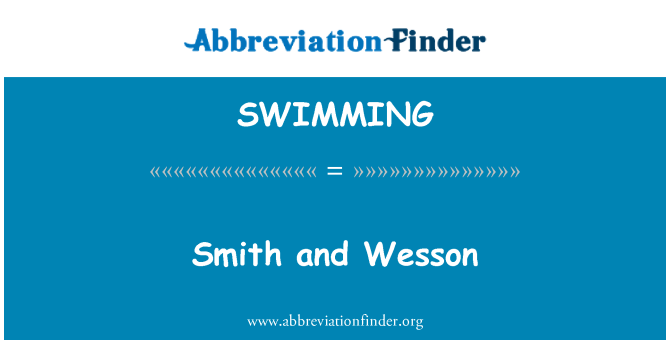 SWIMMING: 스미스와 웨 슨
