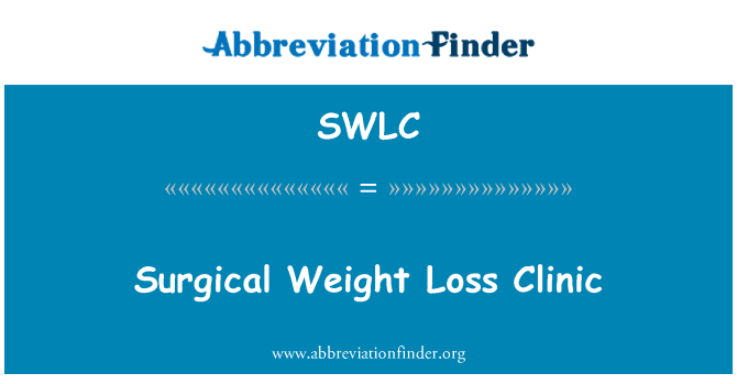 SWLC: Хирургическое вес потеря клиника