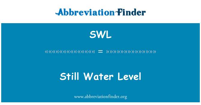 SWL: Still Water Level