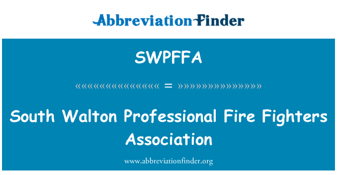 SWPFFA: Južná Walton Asociácie profesionálnych hasičov