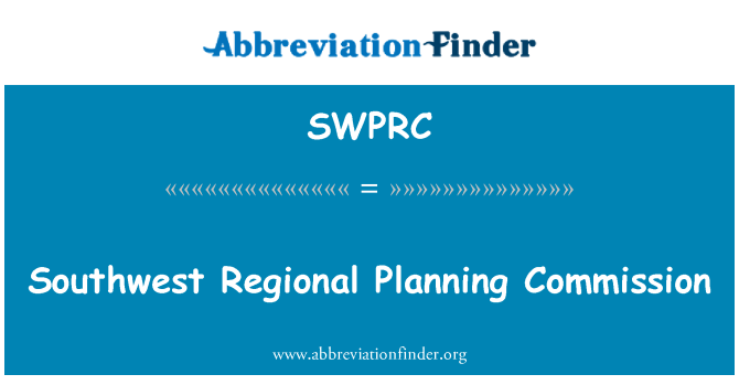 SWPRC: Commissione di pianificazione regionale sud-ovest