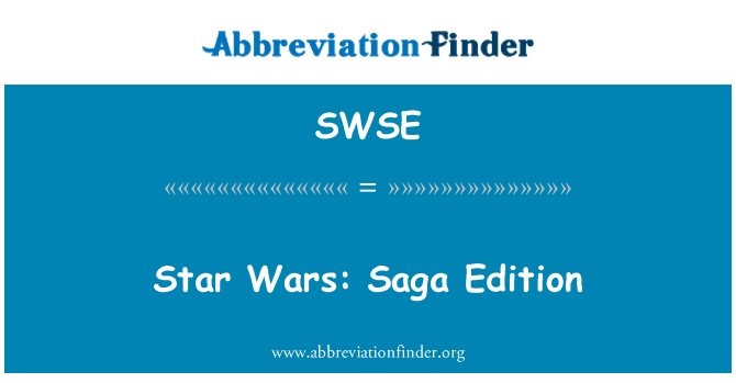SWSE: Star Wars: Saga Edition
