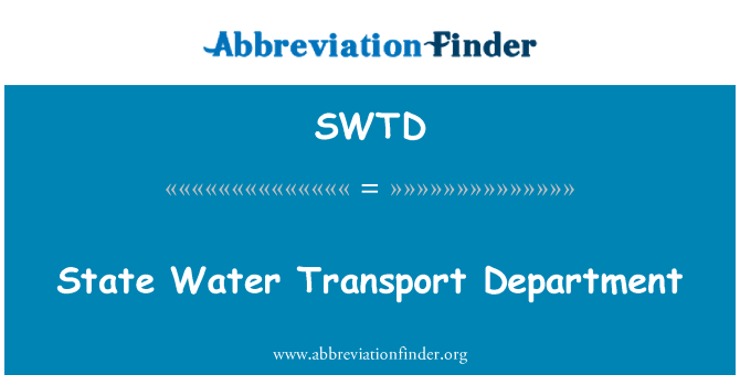 SWTD: กระทรวงขนส่งน้ำ