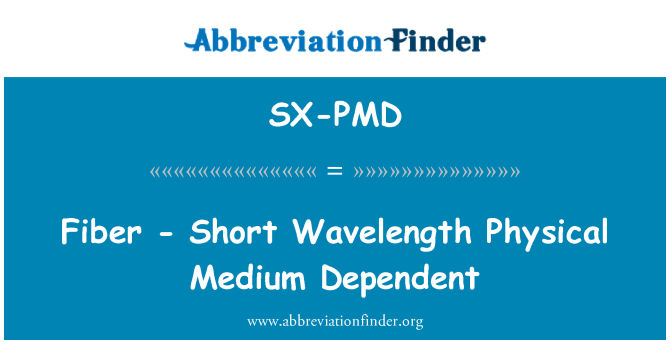 SX-PMD: Sợi - bước sóng ngắn vật lý trung bình phụ thuộc