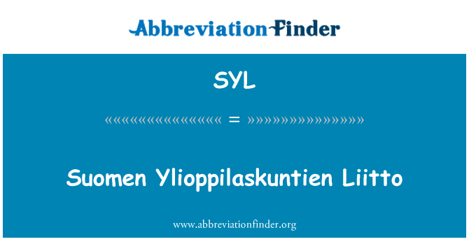 SYL: Suomen Ylioppilaskuntien Liitto