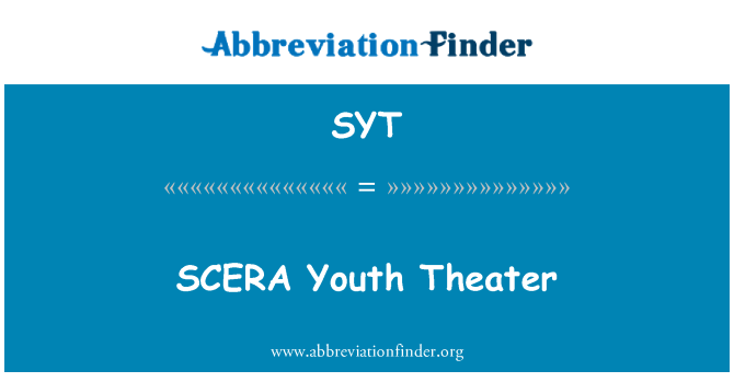 SYT: SCERA Youth Theater