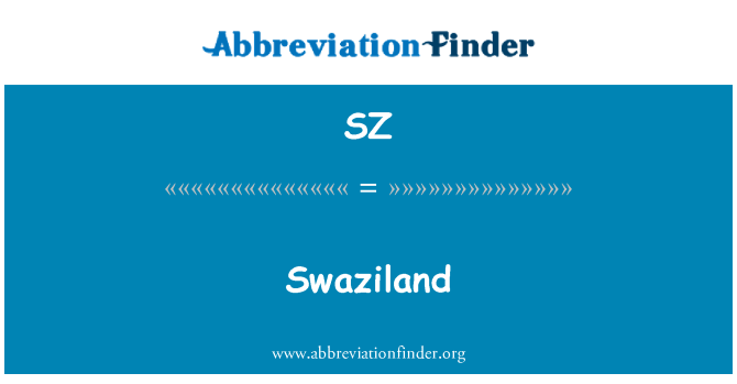 SZ: Swaziland