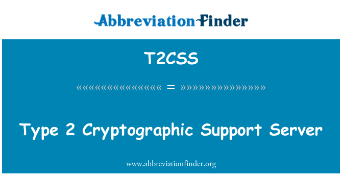 T2CSS: 2 型加密支援伺服器