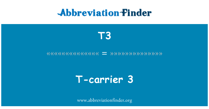 T3: T-carrier 3