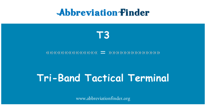 T3: Tri-Band taktis Terminal