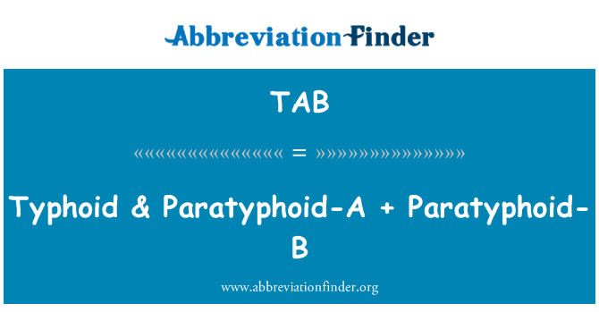 TAB: Typhoid & Paratyphoid-A + Paratyphoid-B