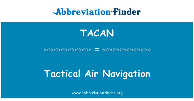 tactical air navigation