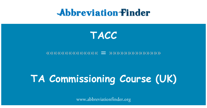 TACC: تا التكليف بالطبع (المملكة المتحدة)