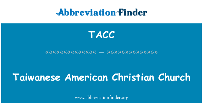 TACC: Taiwanese American Christian Church