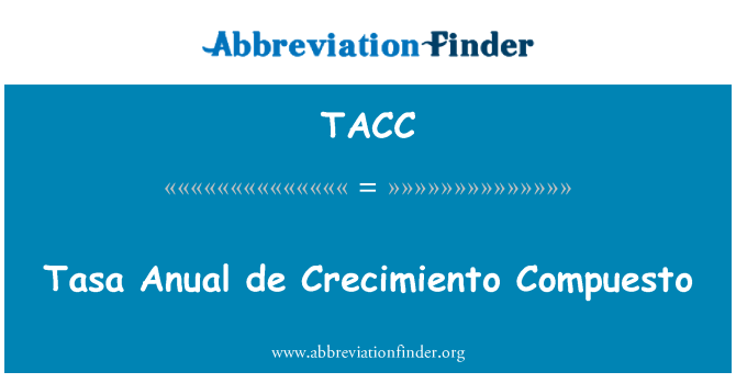 TACC: Szilveszter Anual de Crecimiento Compuesto