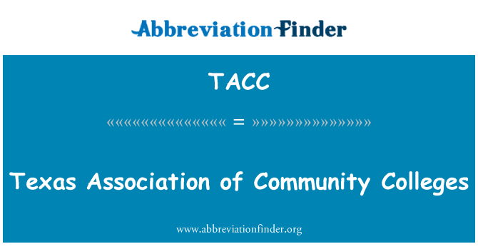 TACC: ٹیکساس ایسوسی ایشن کمیونٹی کالج