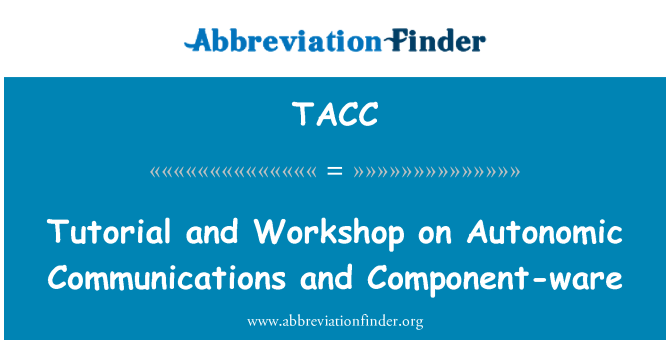 TACC: البرنامج التعليمي، وحلقة عمل بشأن الاتصالات اللاإرادي والمكون وير