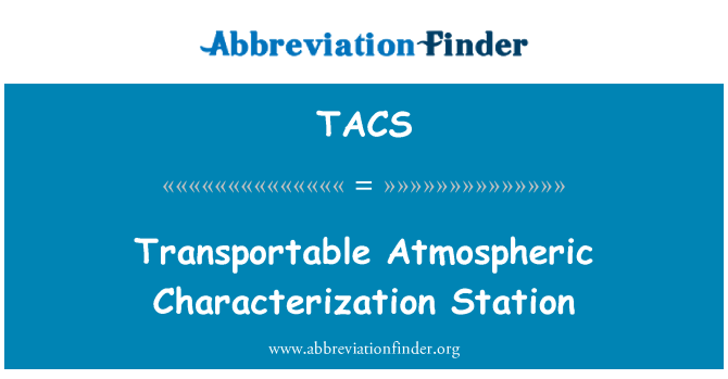 TACS: Caracterització atmosfèrica transportables Station