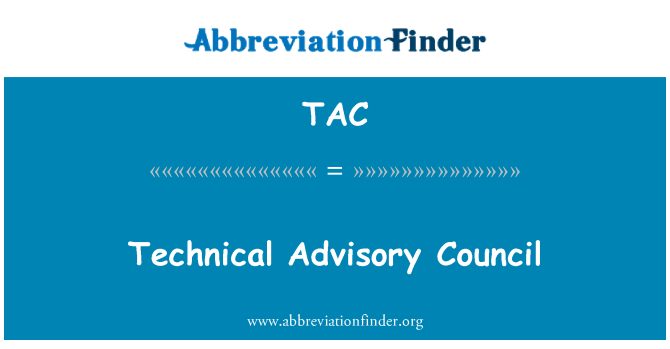TAC: Technischer Beirat