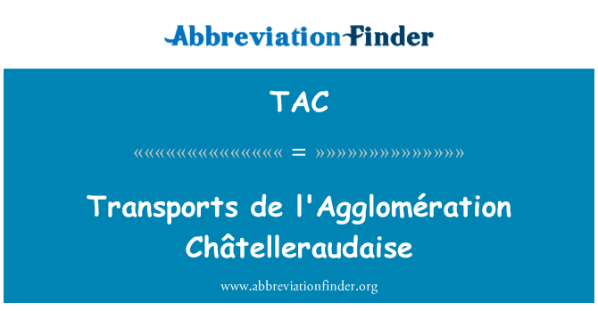 TAC: Транспортує de l'Agglomération Châtelleraudaise