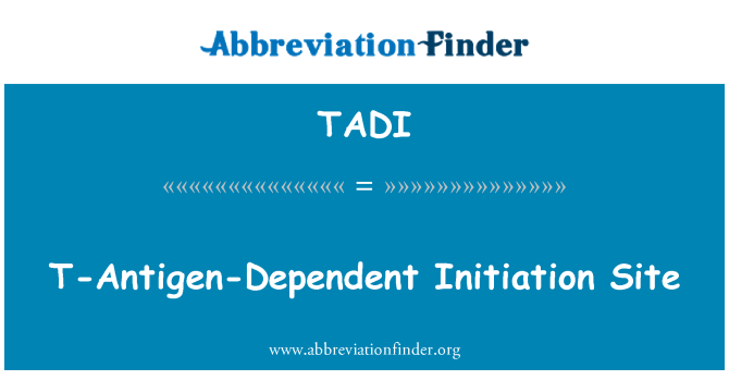 TADI: T-Antigen dependentní zahájení stránky