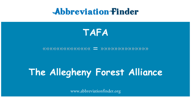 TAFA: Allegheny mežu alianses
