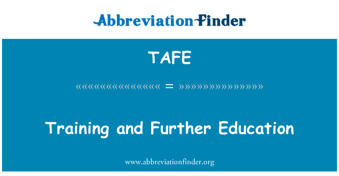 TAFE: 培訓和繼續教育
