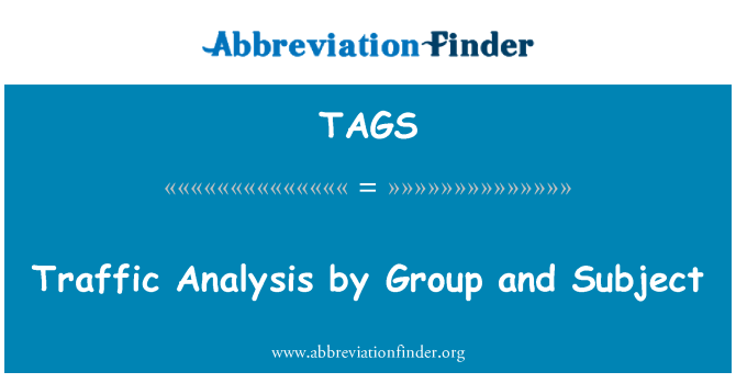 TAGS: Analýza provozu Group a předmět