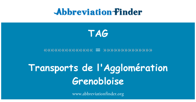 TAG: Transports de l'Agglomération Grenobloise