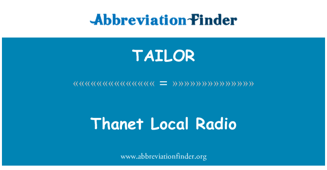 TAILOR: Radyo lokal Thanet