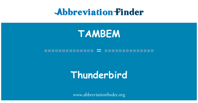 TAMBEM: Thunderbird