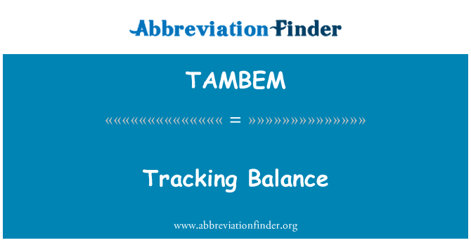 TAMBEM: מעקב אחר האיזון