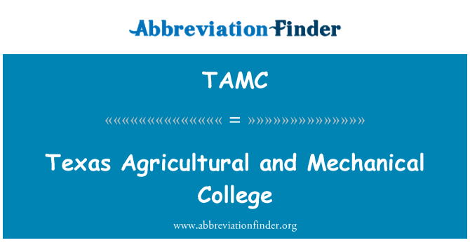 TAMC: Texas pertanian dan mekanik College