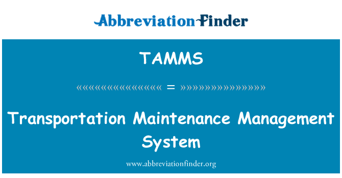 TAMMS: Sistèm transpòtasyon antretyen Gestion