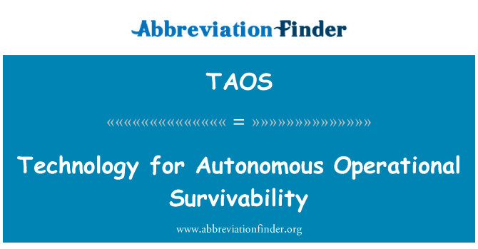 TAOS: 自主作戰生存性技術