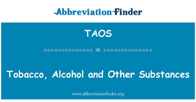 TAOS: Tabak, alkòl ak lòt sibstans